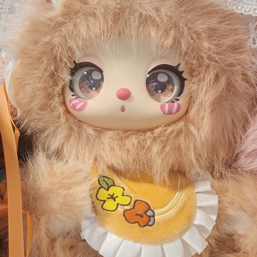 Liila 600% V2 Tea Time With My Girl Series Plush Orange Cat (Campsis Zhua Tang)
